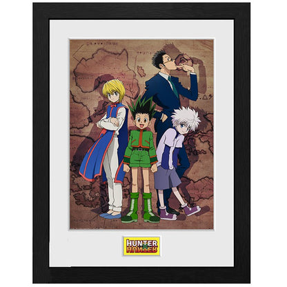 HUNTER X HUNTER - Framed print "Key Art Map" (30x40)