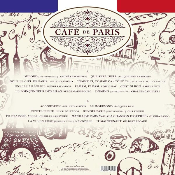 Various Artist - Café de Paris (Limited Edition, Blue Marbled Vinyl) - LP