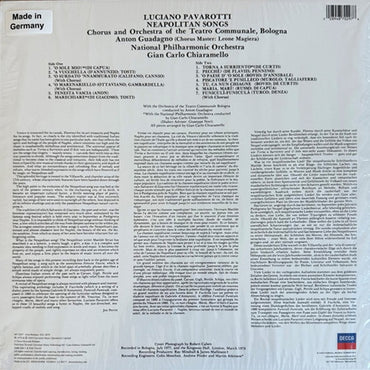 Luciano Pavarotti - O Sole Mio Favorite Neapolitan Songs (Limited Edition Neapolitan Blue) - LP