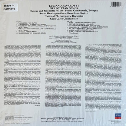 Luciano Pavarotti - O Sole Mio Favorite Neapolitan Songs (Limited Edition Neapolitan Blue) - LP