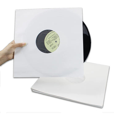 Echo Audio - 12" Vinyl Record Inner Sleeves Poly Lined (Acid Free 20lb | 0.75 Gauge Archival Lining) Paper - White 25 Pack. Shop now online
