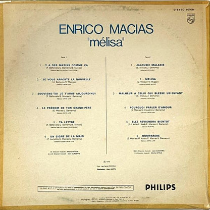 Enrico Macias – "Mélisa" - LP (Used Vinyl)
