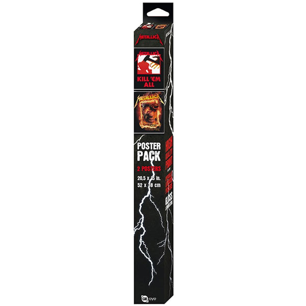 METALLICA - Set 2 Posters Chibi 52x38 - Kill'Em All/Fire Guy