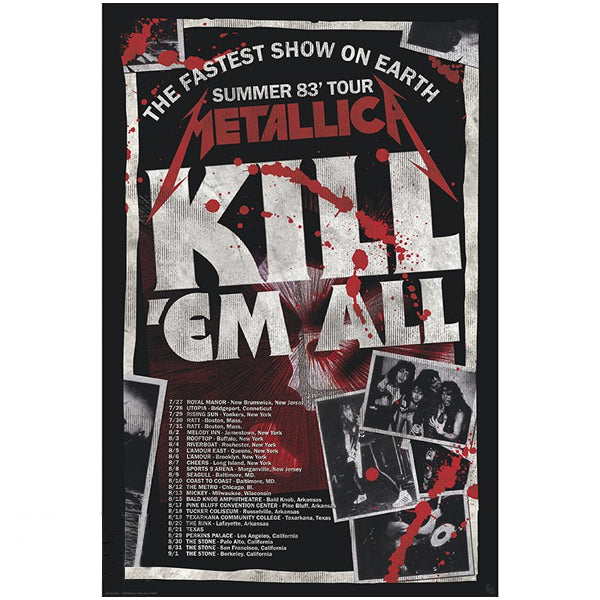 METALLICA - Poster Maxi 91.5x61 - Kill'Em All 83 Tour
