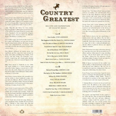 Various Artist - Country Greatest (Limited Edition & Numbered, Yellow Marbled Vinyl) - LP