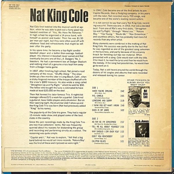 Nat King Cole – When You're Smiling - LP (Used Vinyl)