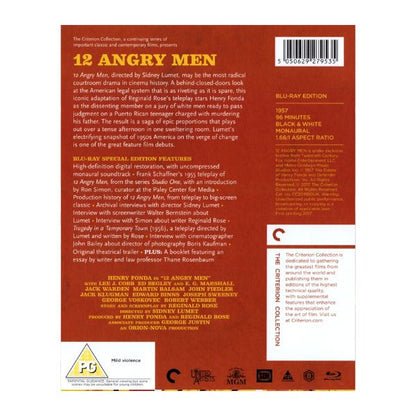 12 Angry Men - Criterion Collection - Blu-Ray