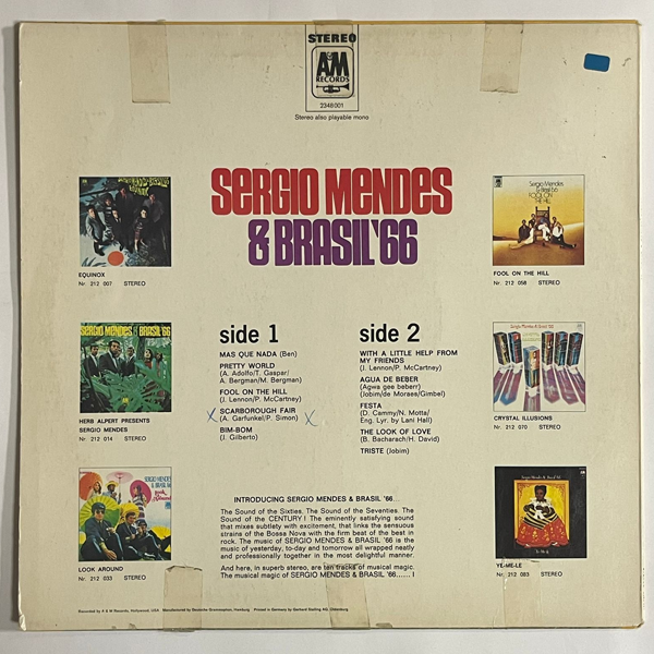 Sergio Mendes & Brasil '66 - Sergio Mendes & Brasil '66 - LP  (Used Vinyl)