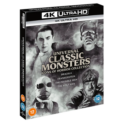 Universal Classic Monsters - Icons Of Horror Collection (4 Disc) - Blu Ray - 4K