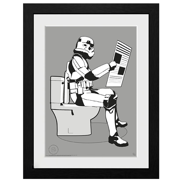 ORIGINAL STORMTROOPER - Framed print "Storm Pooper" (30x40) - Picture Frame