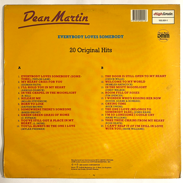 Dean Martin - Everybody Loves Somebody - LP (Used Vinyl). Shop now online in UAE