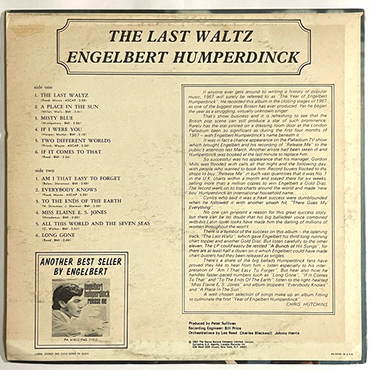 Engelbert Humperdinck - The Last Waltz - LP  (Used Vinyl)
