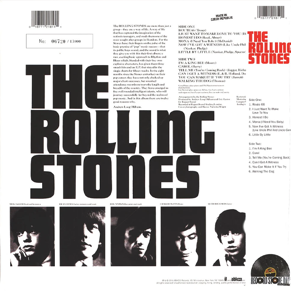 Rolling Stones - Rolling Stones (RSD 2024 Exclusive Limited Edition Blue/Black Numbered Vinyl - Limited to 13000 Units) - LP