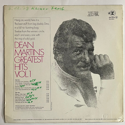 Dean Martin - Dean Martin's Greatest Hits! Volume 1 - LP  (Used Vinyl)