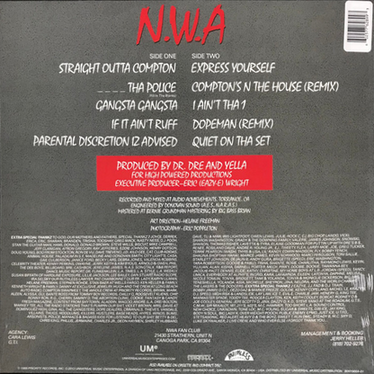 NWA - Straight Outta Compton (Limited Edition Red Vinyl) - LP