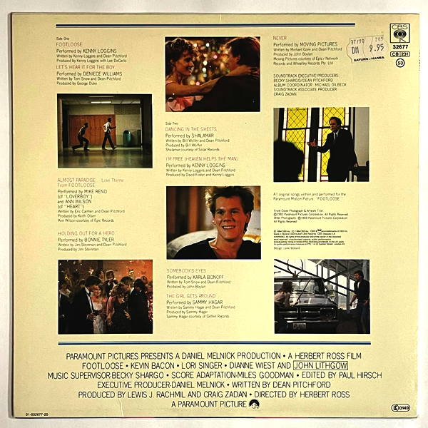 Kenny Loggins, Bonnie Tyler, Moving Picture - Footloose (OST) - LP (Used Vinyl). Shop now music store in abudhabi