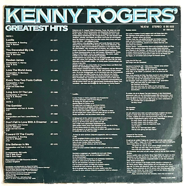 Kenny Rogers - Greatest Hits - LP  (Used Vinyl)
