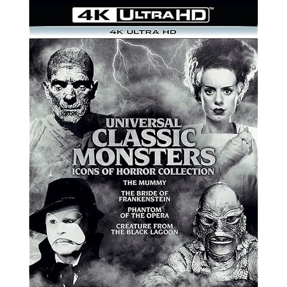 Universal Classic Monsters - Icons Of Horror Collection (4 Disc) - Blu Ray - 4K