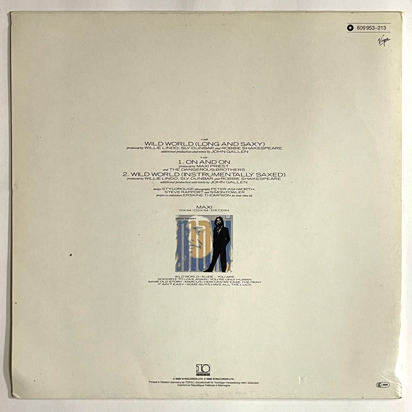 Maxi Priest - Wild World - 12"  (Used Vinyl)