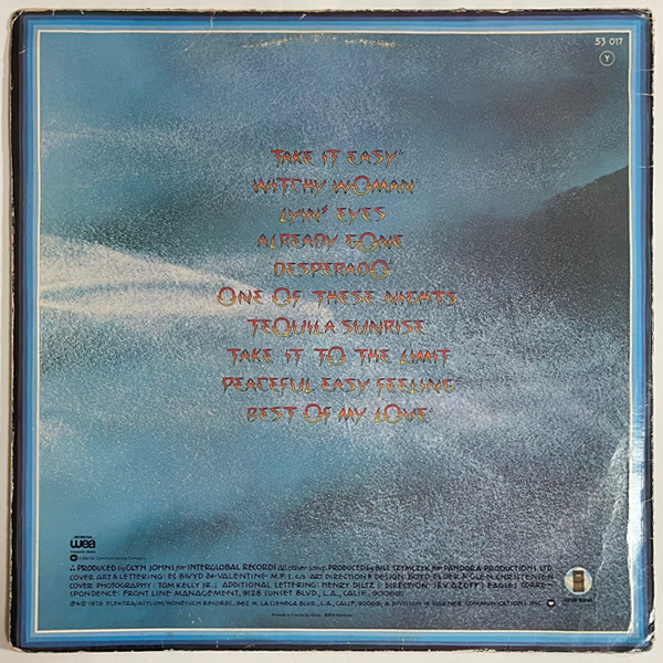 Eagles - Their Greatest Hits 1971-1975 (Embossed Cover) - LP (Used Vinyl)