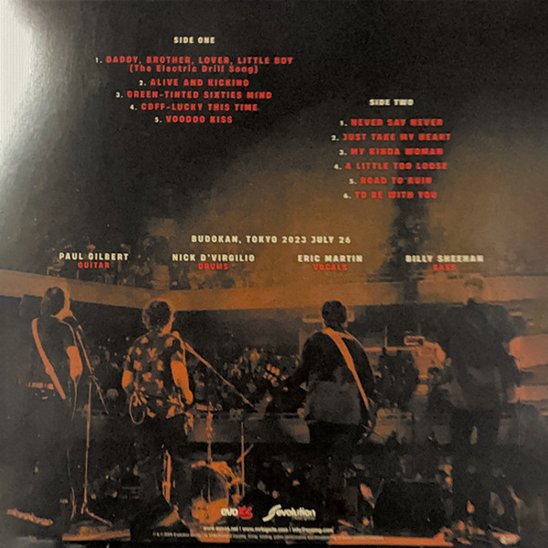 Mr.Big - Big Finish - Lean Into It Live (RSD 2024 Exclusive Limited Edition Black & Red Splatter Numbered Vinyl  - Limited to 3000 Units) - LP