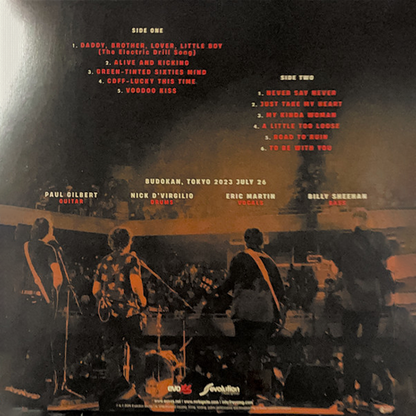 Mr.Big - Big Finish - Lean Into It Live (RSD 2024 Exclusive Limited Edition Black & Red Splatter Numbered Vinyl  - Limited to 3000 Units) - LP