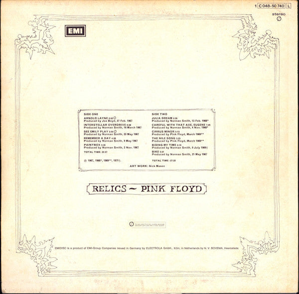 Pink Floyd - Relics - LP(Used Vinyl)