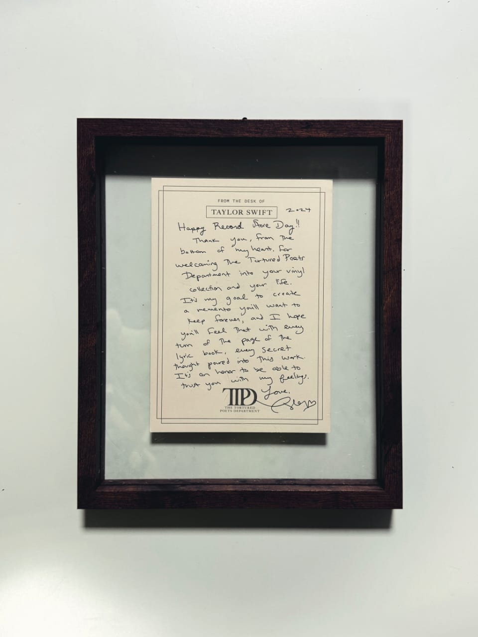 Taylor Swift - The Tortured Poets Department: The Anthology - 4LP + (Limited Edition, Signed Hand Written letter)