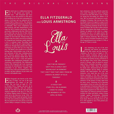 Ella Fitzgerald & Louis Armstrong - Ella & Louis [The Original Recording] (Limited Edition White Vinyl) - LP