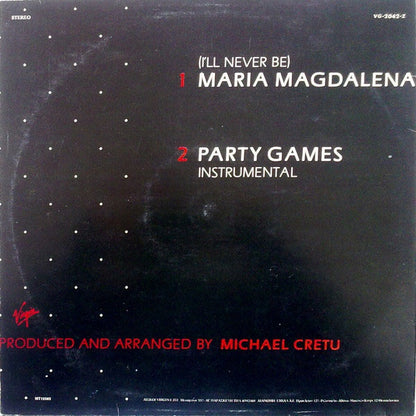 Sandra - (I'll Never Be) Maria Magdalena - Maxi Single - LP (Used Vinyl)