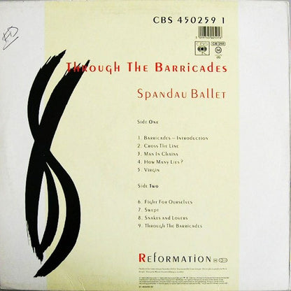 Spandau Ballet - Through The Barricades - LP (Used Vinyl)