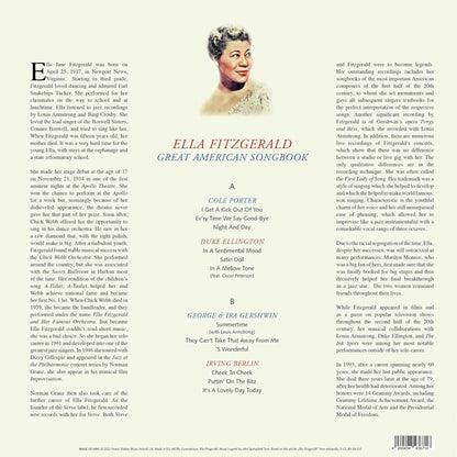 Ella Fitzgerald - Great American Songbook (Limted Edition & Numbered , Red Vinyl)- LP