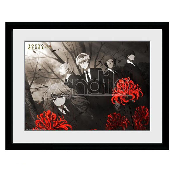 TOKYO GHOUL: RE - Framed print "Red Flowers" (30x40)