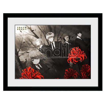 TOKYO GHOUL: RE - Framed print "Red Flowers" (30x40)