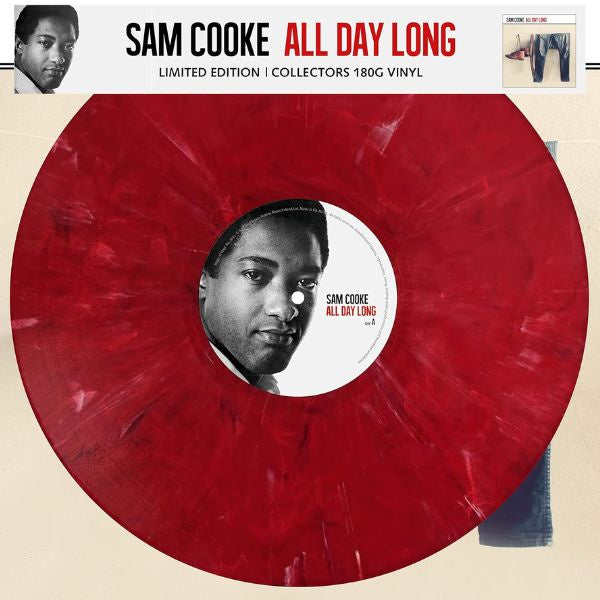 Sam Cooke - All Day Long (Limited Edition, Red Marbled Vinyl) - LP