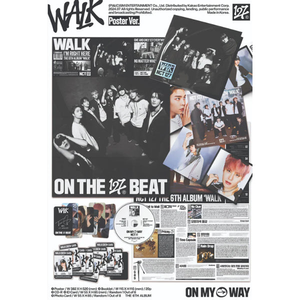 Nct 127 - 6Th Album [Walk] (Poster Ver.). Shop now online in uae
