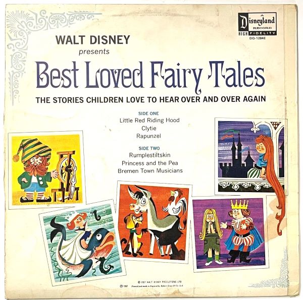 Rica Moore - Walt Disney Presents Best Loved Fairy Tales - LP (Used VInyl)