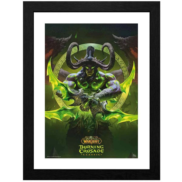 WORLD OF WARCRAFT - Framed print "Illidan" (30x40)