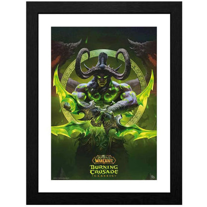 WORLD OF WARCRAFT - Framed print "Illidan" (30x40)