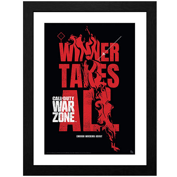 CALL OF DUTY - Framed print "Winner Takes All" (30x40)
