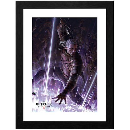 THE WITCHER - Framed print "Geralt" (30x40)