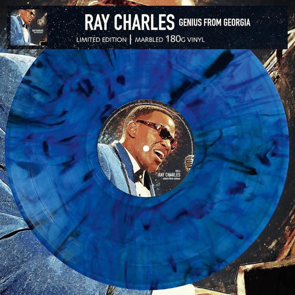 Ray Charles - Genius From Georgia (Limited Edition, Blue Marbled Vinyl) - LP