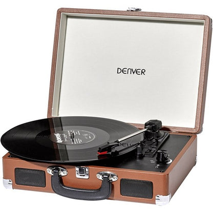 Denver Record Player - Brown