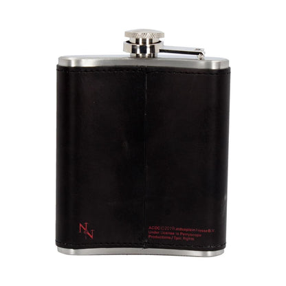 Nemesis Now AC/DC Logo Design Black 207 ml PU/Stainless Steel Hip Flask