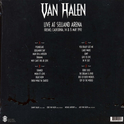 Van Halen - Live At Selland Arena, Fresno, California, 14 & 15 May 1992 - 2LP