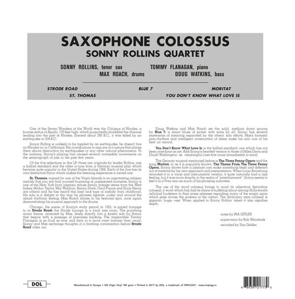 Sonny Rollins - Saxophone Colossus - LP