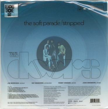 Doors - Soft Parade Stripped (Clear Vinyl, Limited Edition, Numbered, RSD 2020) - LP