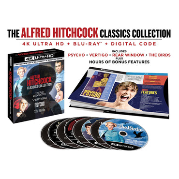 The Alfred Hitchcock Classics Collection 8-Disc Set Blu-ray 4K Ultra HD