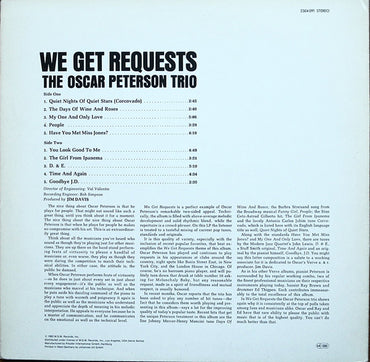 Oscar Peterson Trio - We Get Requests - LP