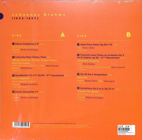 Johannes Brahms - Les Chefs D'Œuvres De: The Masterpieces Of Johannes Brahms. Shop now online in UAE